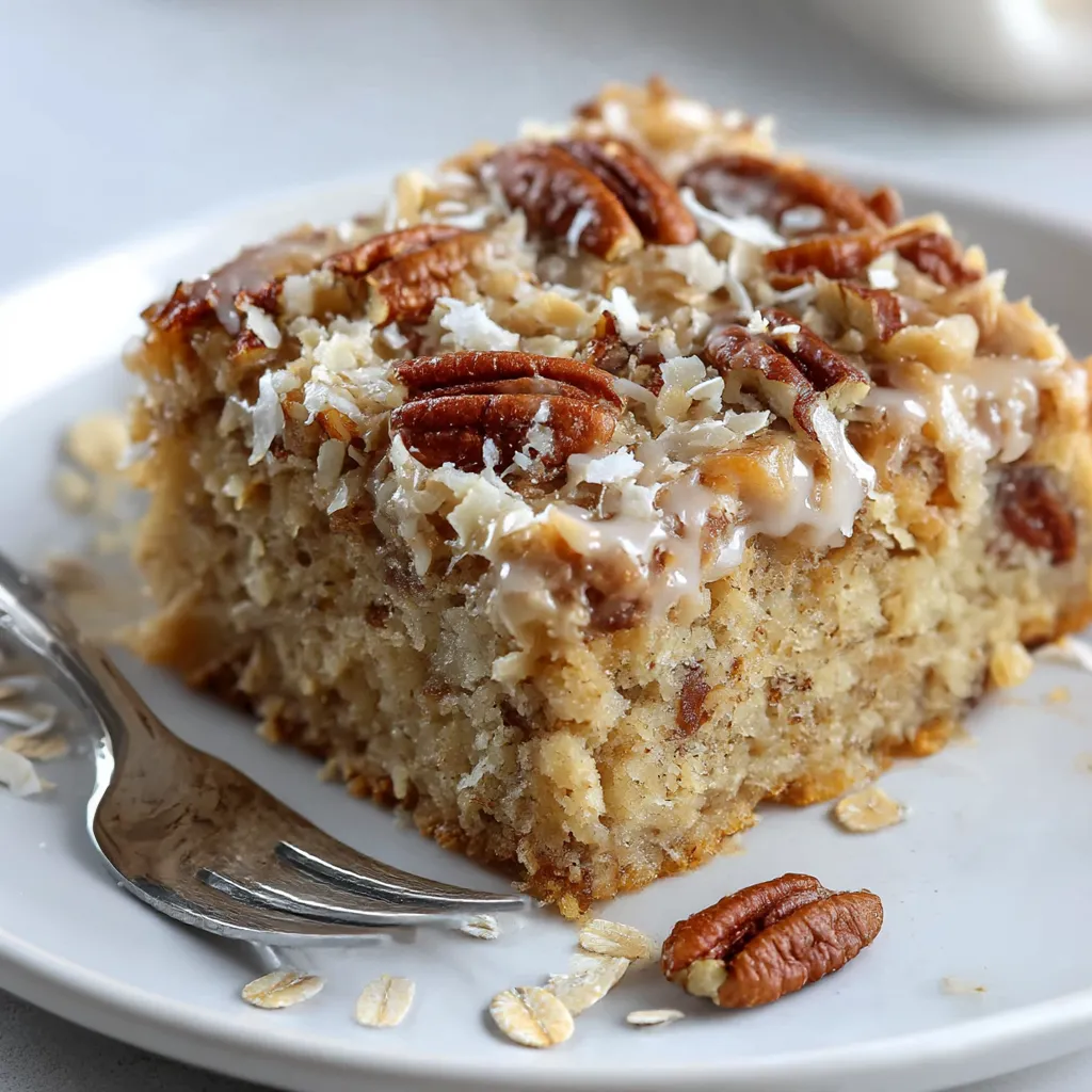 Coconut-Topped Oat Cake