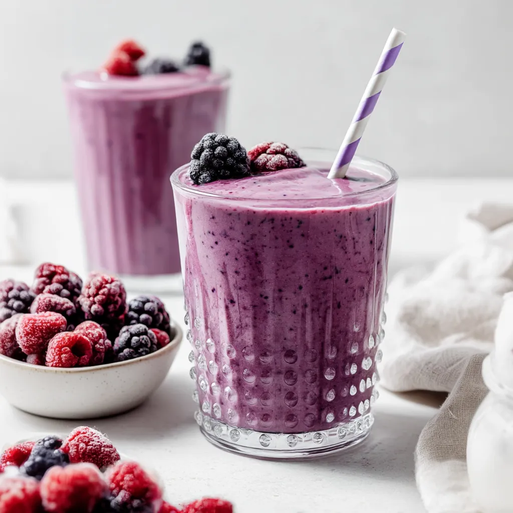 Big Glass of High Protein Smoothie