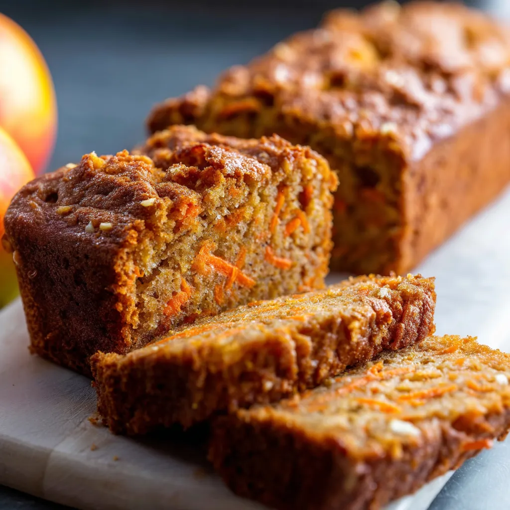 Soft Carrot Apple Loaf