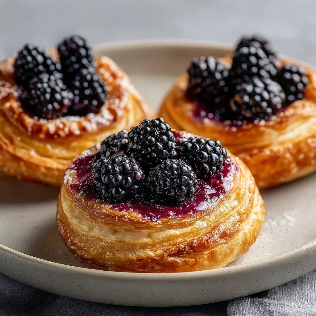 Blackberry Cheese Pastry Treat.
