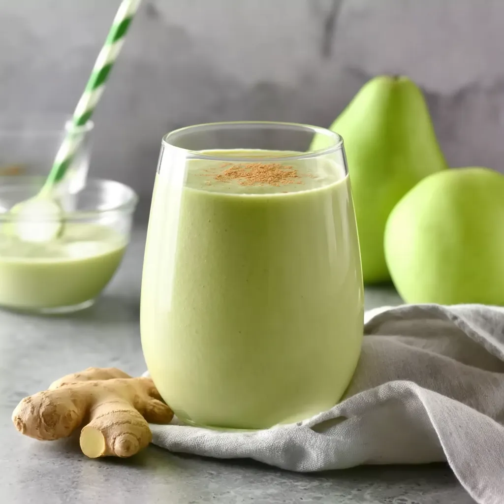 Pear Ginger Drink with Almonds