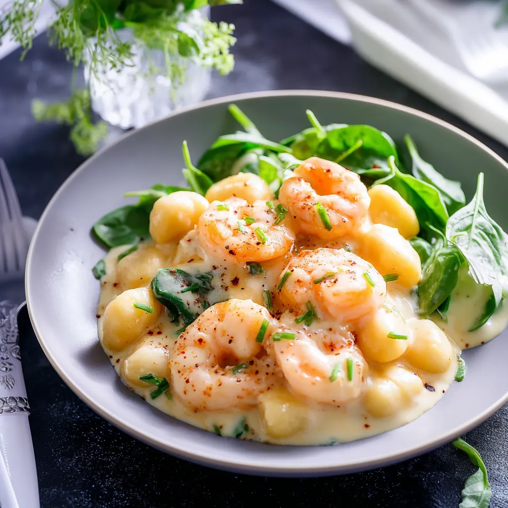 Shrimp Gnocchi Dish