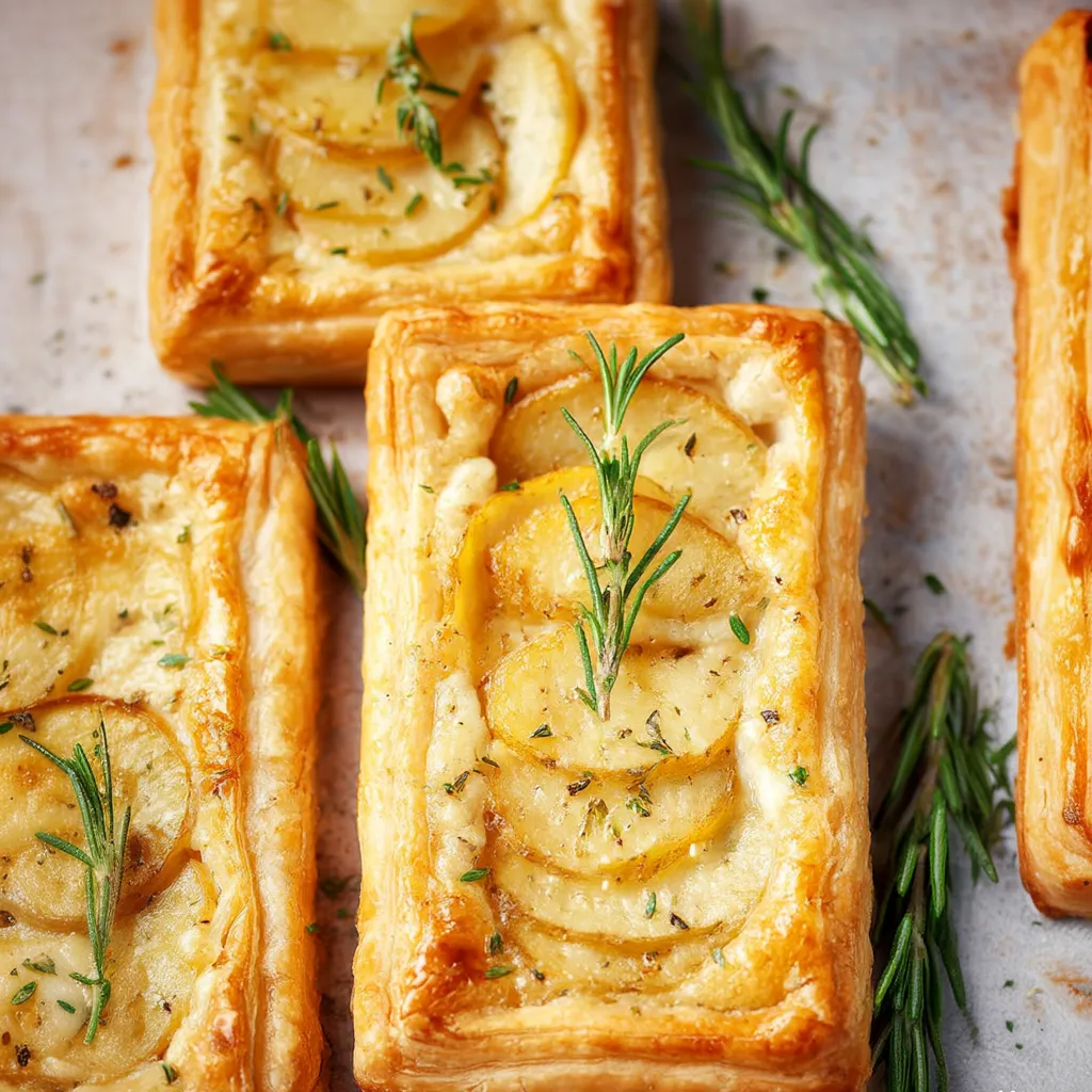 Golden Puff Pastry with Brie and Potatoes