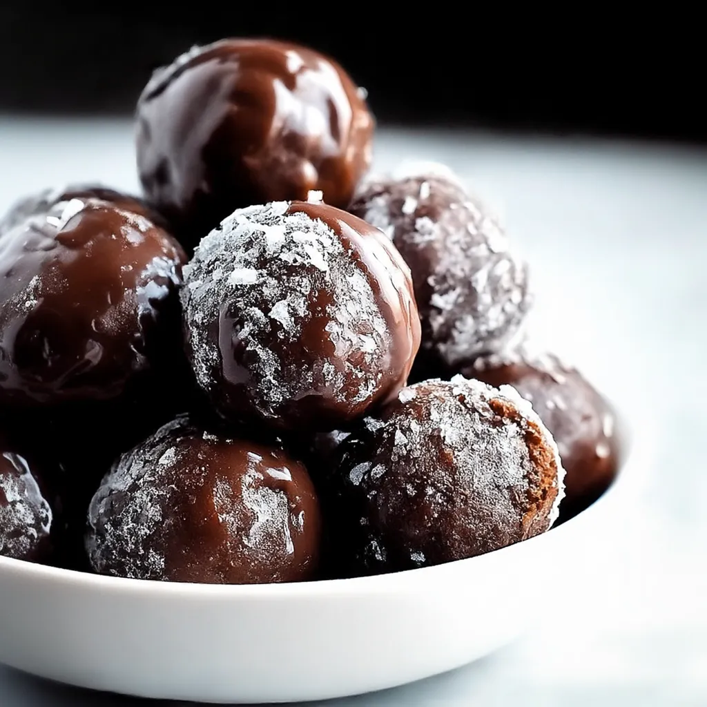 Soft Chocolate Donut Holes