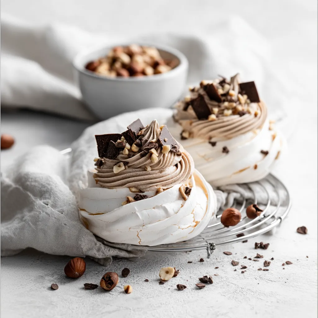 Creamy Nutella Mini Pavlova Dessert