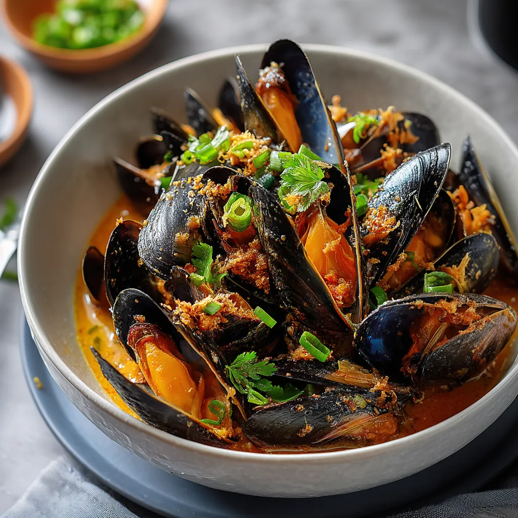 Coconut Thai Mussels