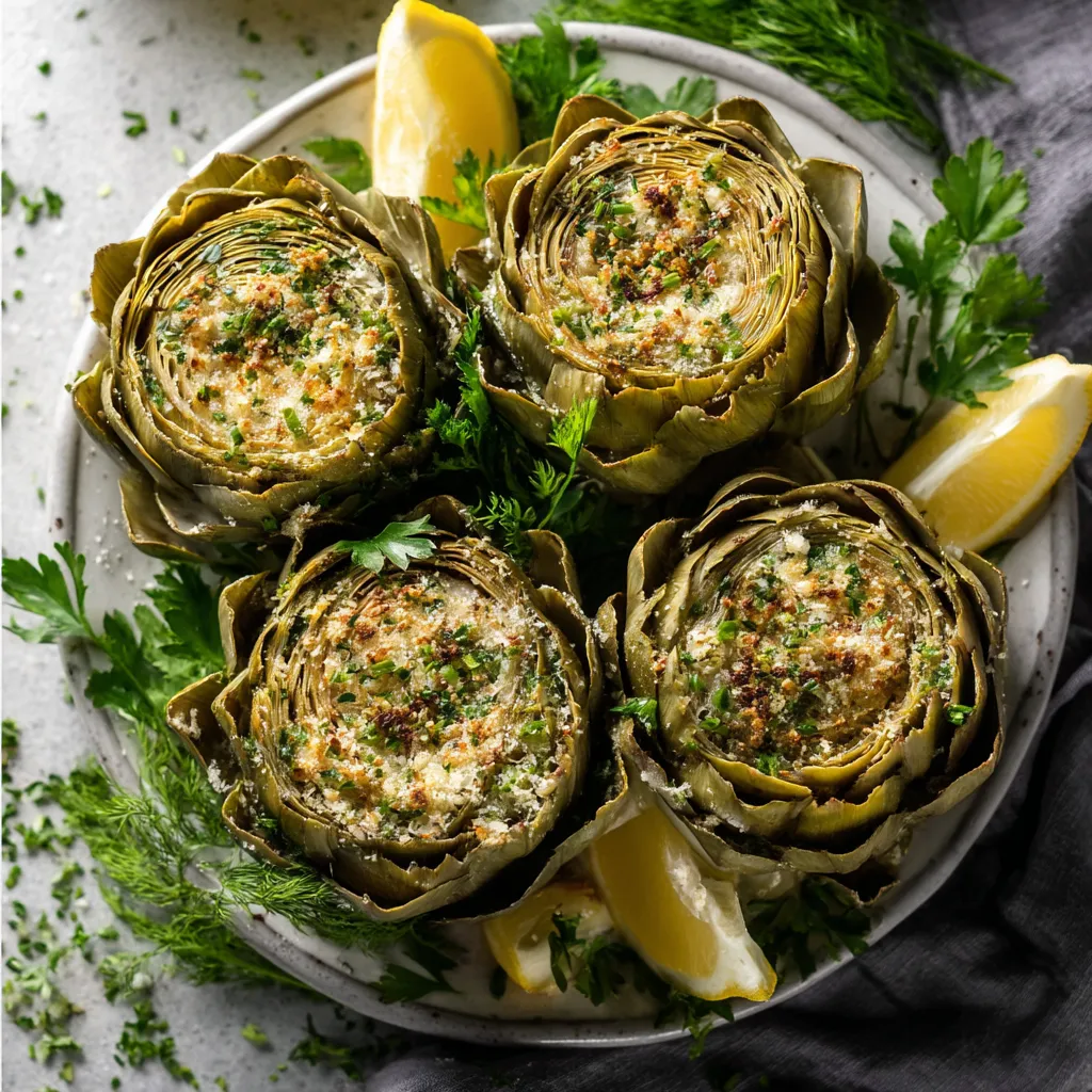 Savory Stuffed Artichokes Image