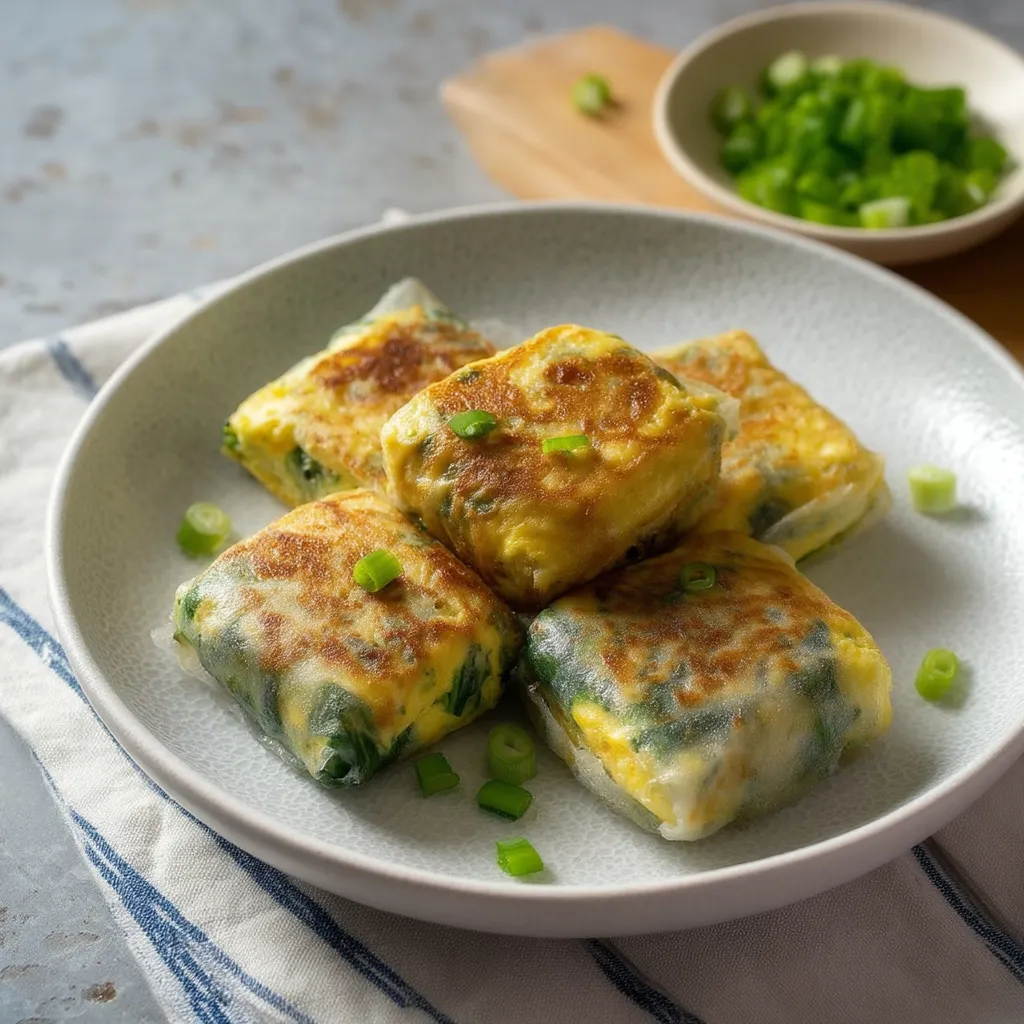 Egg Wraps Crispy Rice