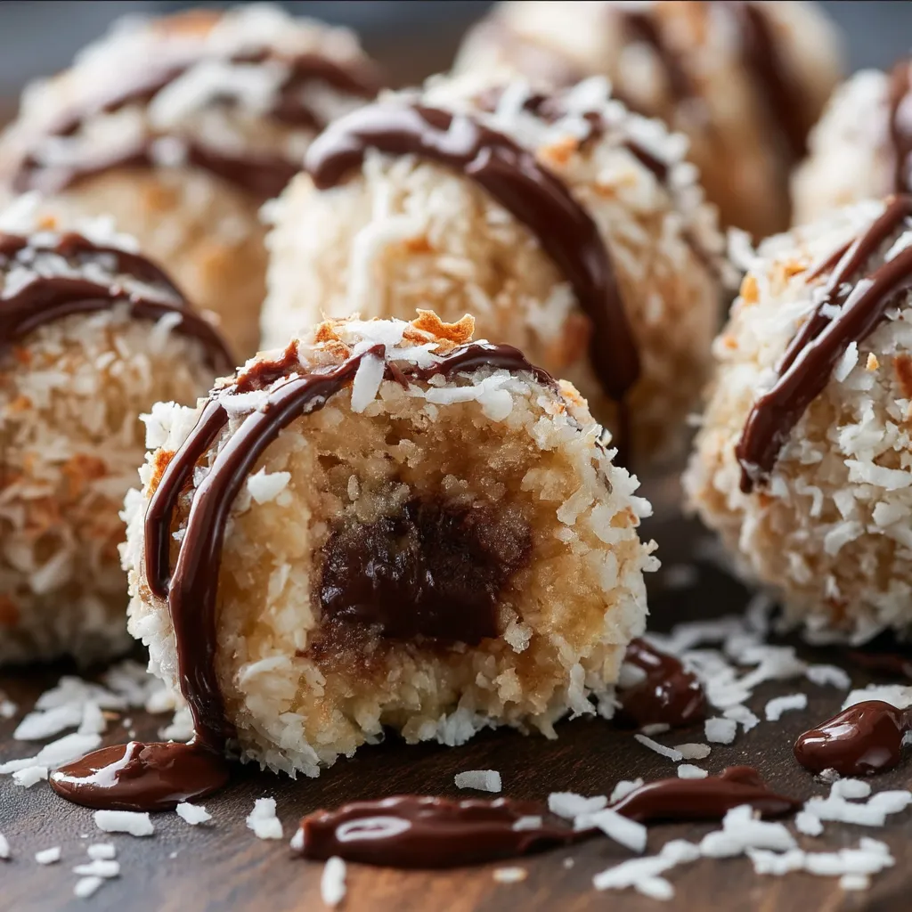 Chocolate Coconut Bites with Creamy Center