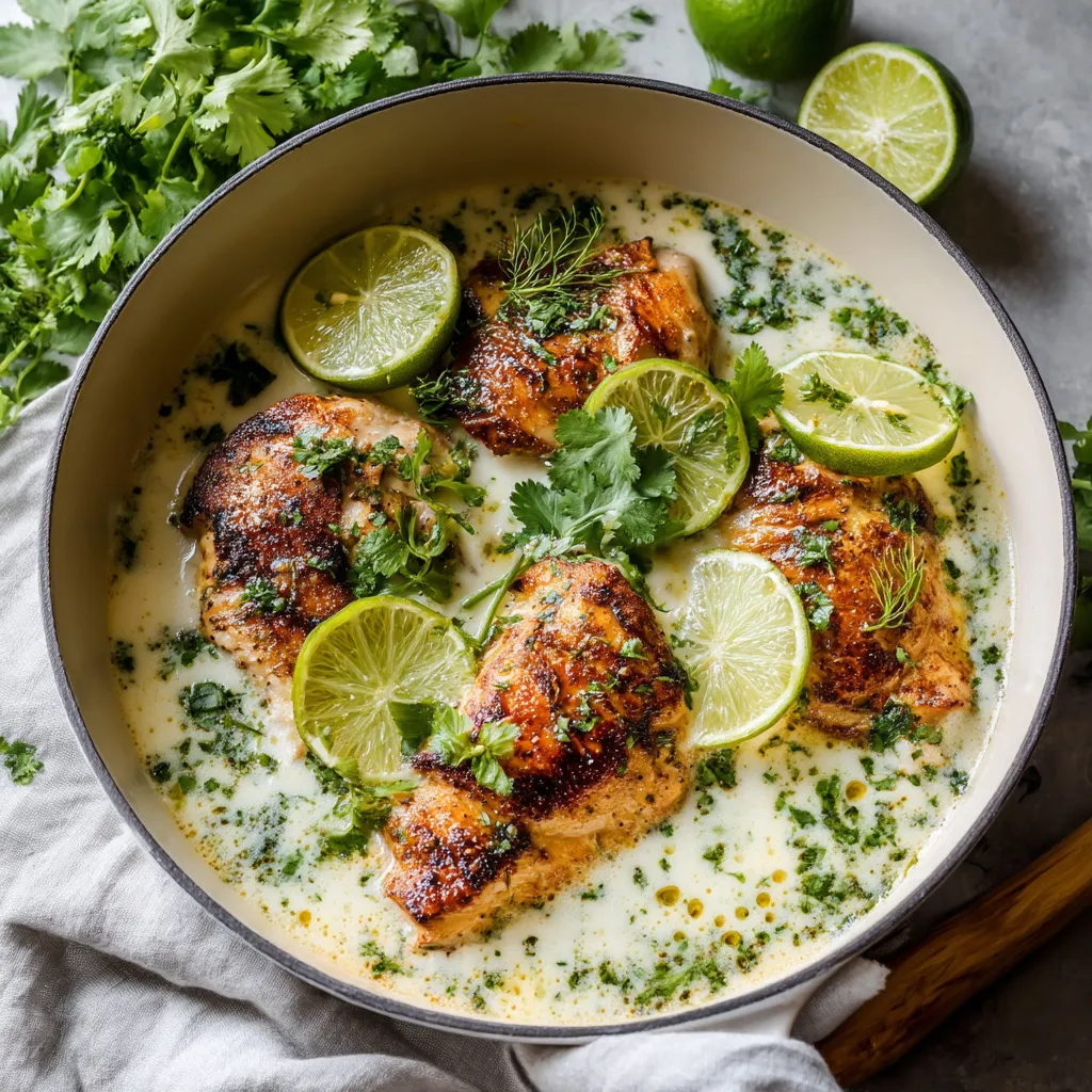 Coconut Lime Chicken Dish