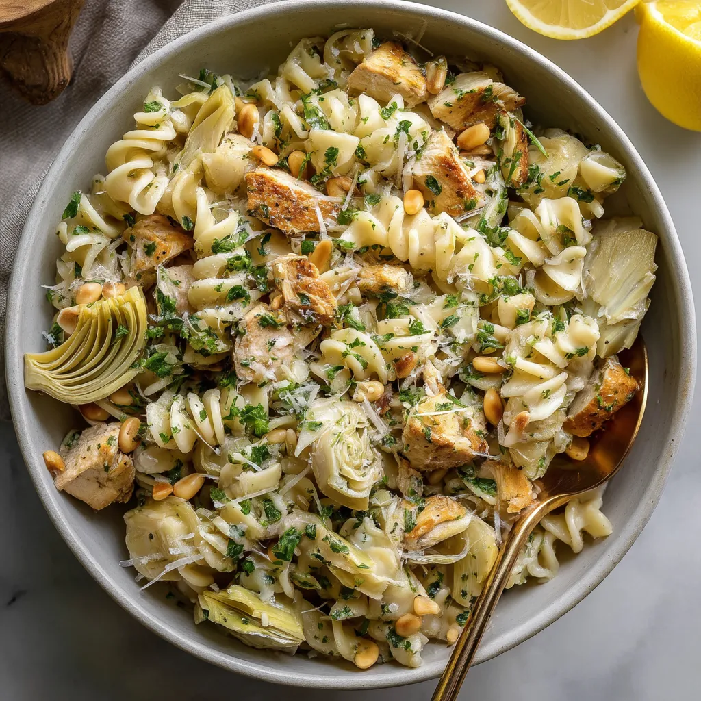 Chicken Pasta Salad with Artichokes
