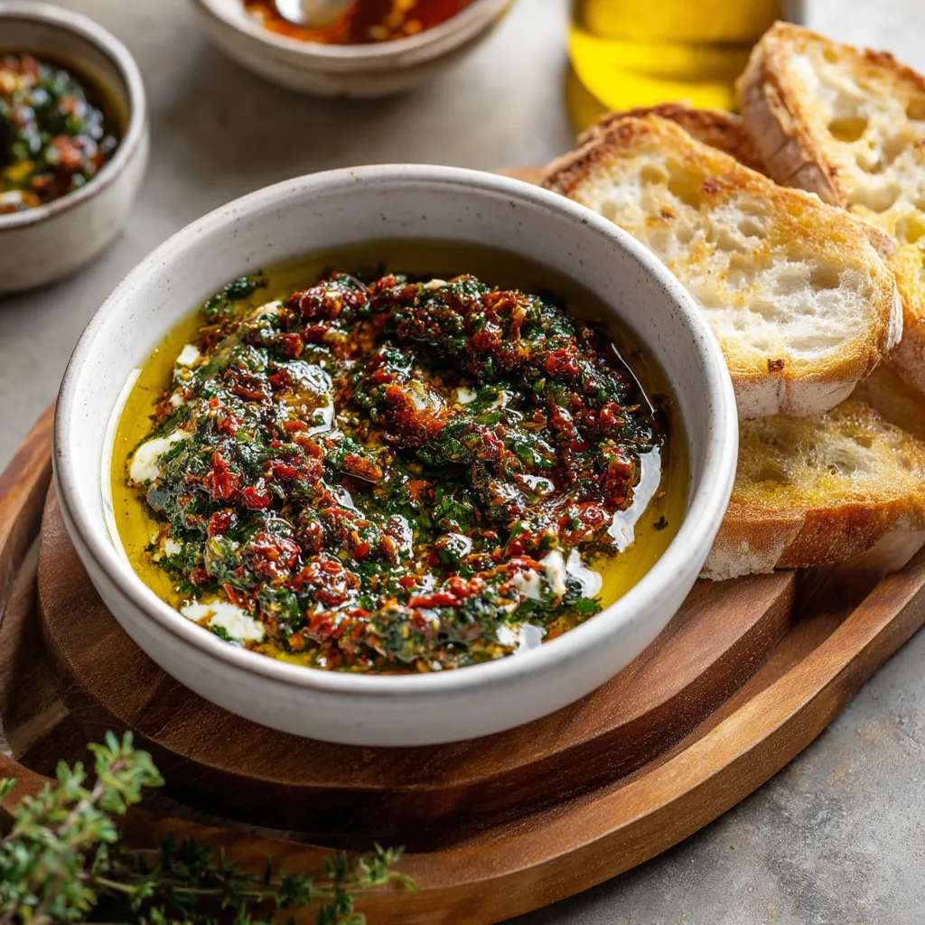 Olive Oil Sun Tomato Spread Topping