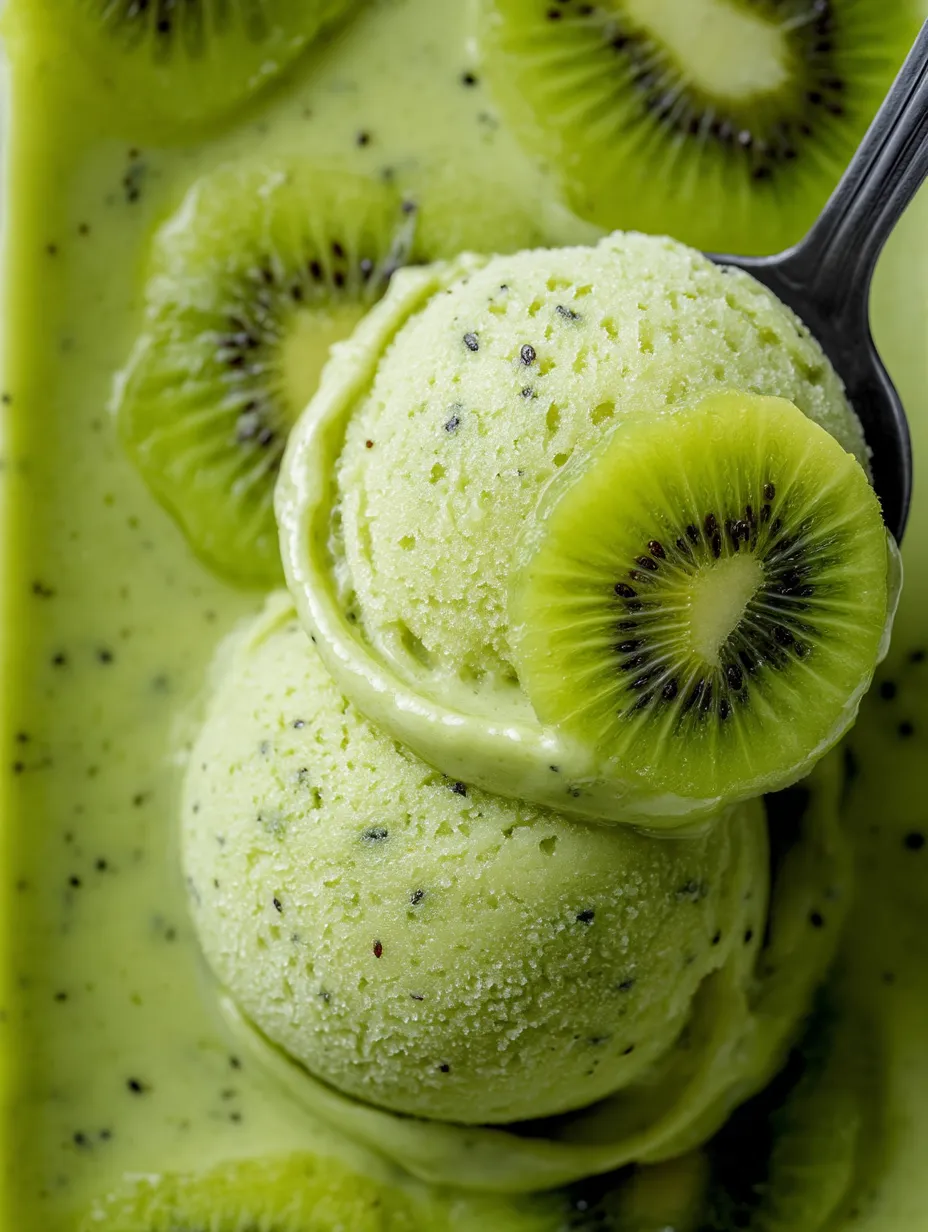 Easy Kiwi Sorbet.