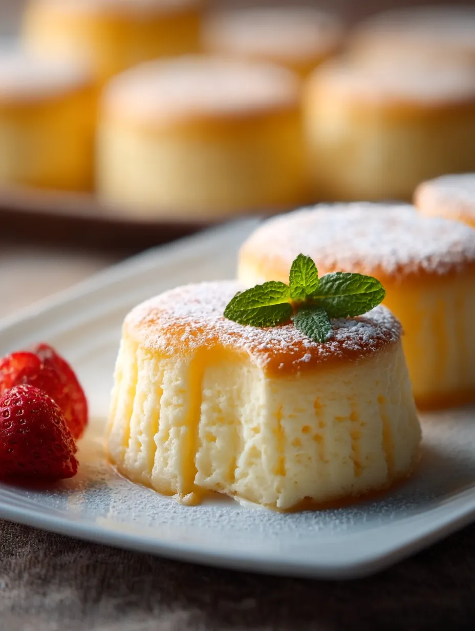 Easy Japanese Mini Cotton Cheesecake.