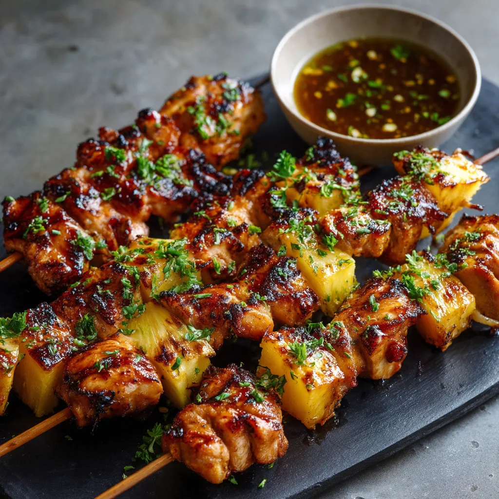 Pineapple Chicken BBQ Kabobs