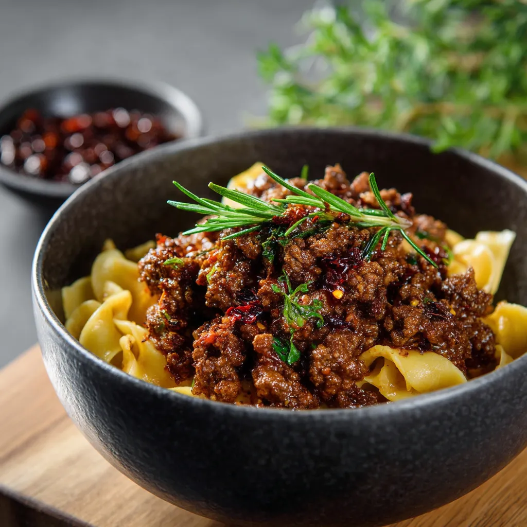 Spicy Sweet Ground Beef.