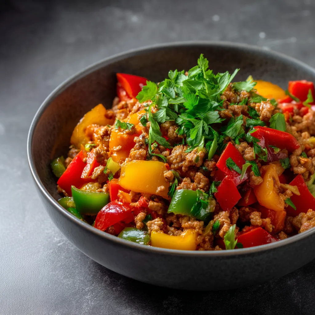 Turkey and Peppers Meal