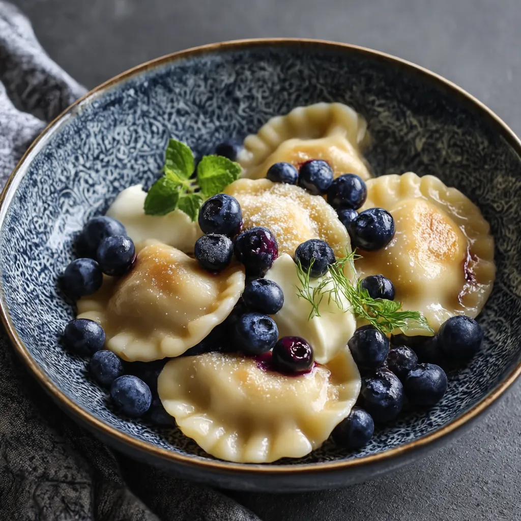 Blueberry Pierogi Dumplings