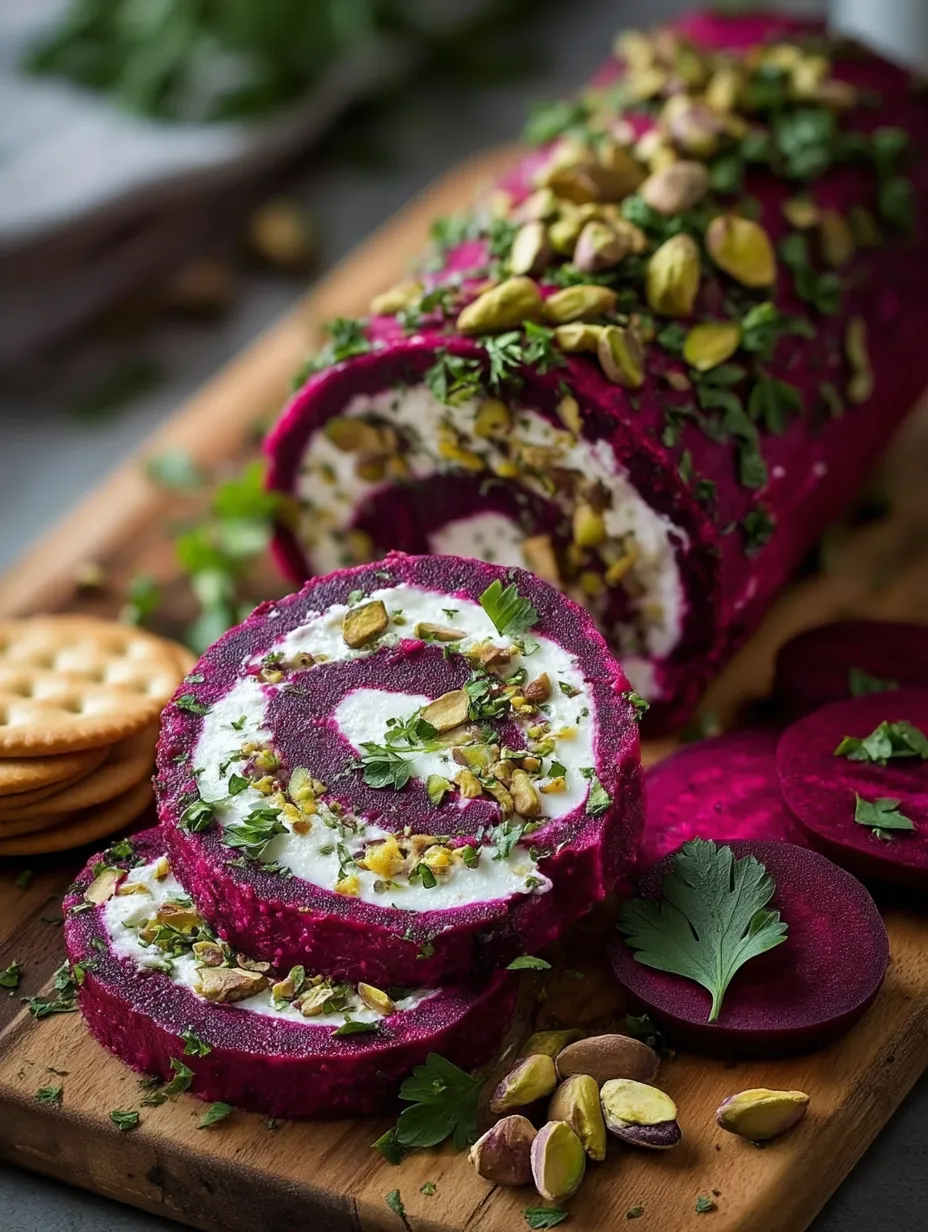 Super Simple Beet & Goat Cheese Log.