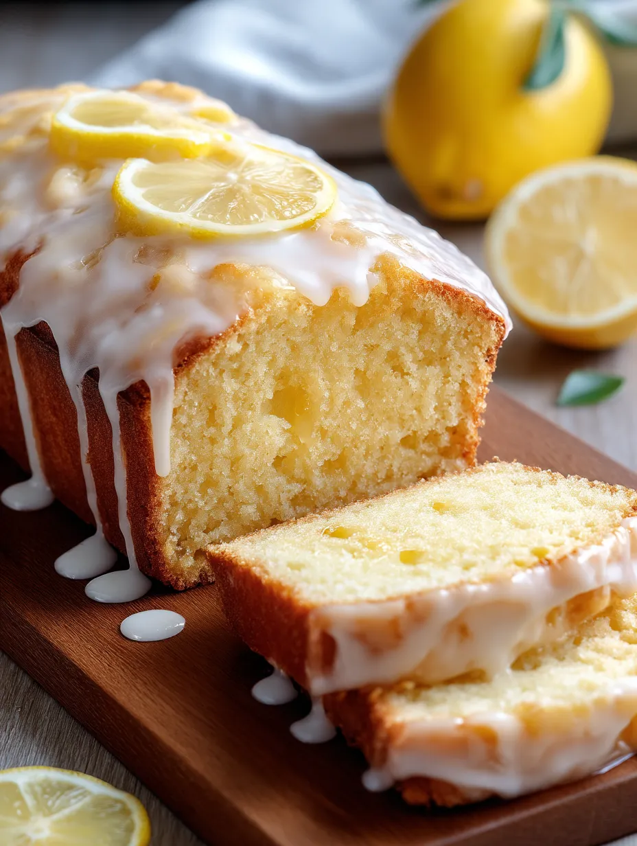 Soft iced lemon loaf that looks straight from a coffee shop.