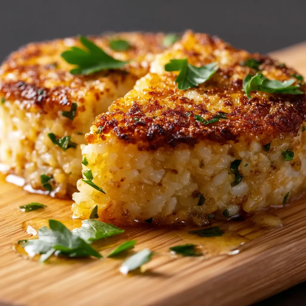 Herby Crispy Rice Patties