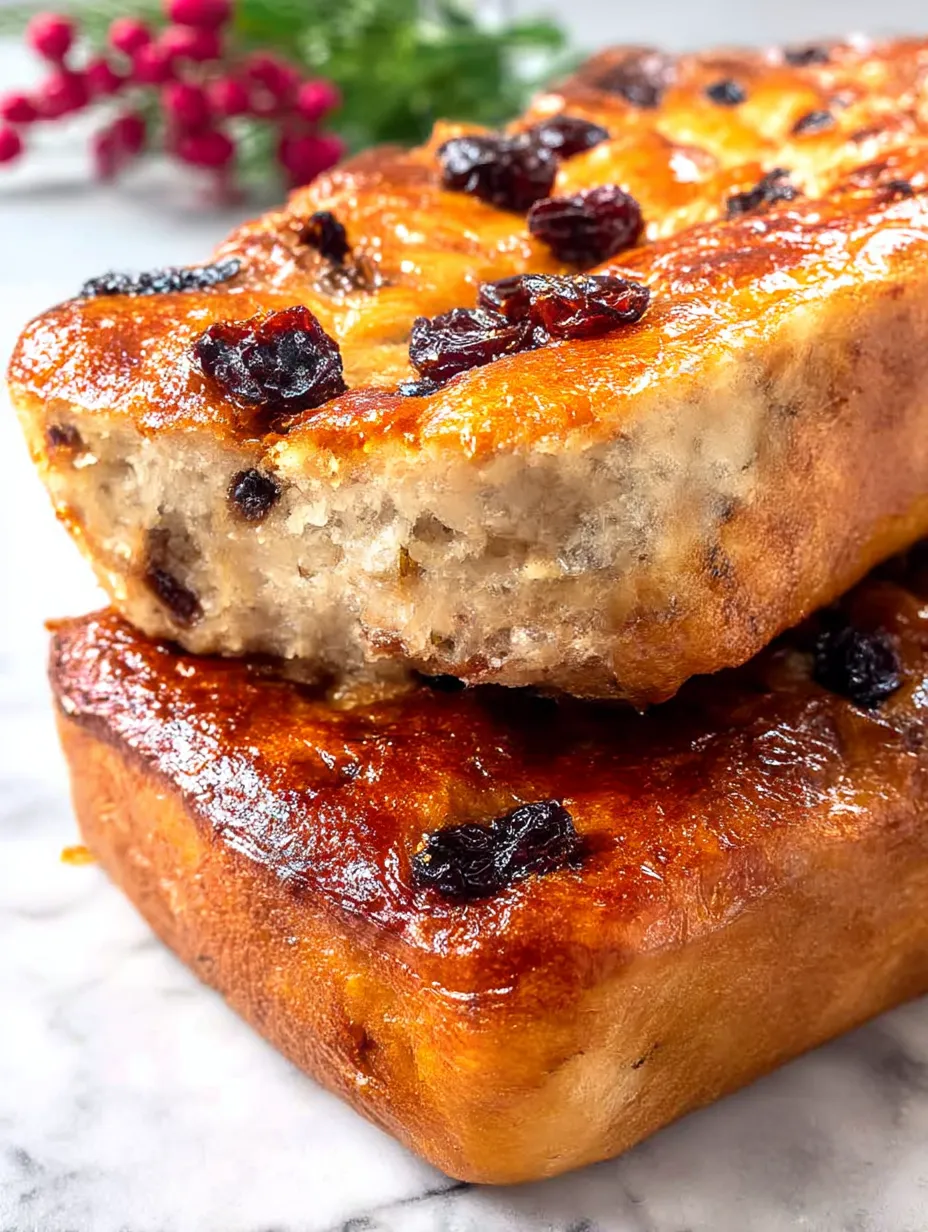 A piece of Lardy Cake ready to eat.