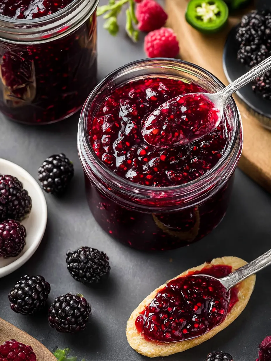 Blackberry Jalapeno Jam.
