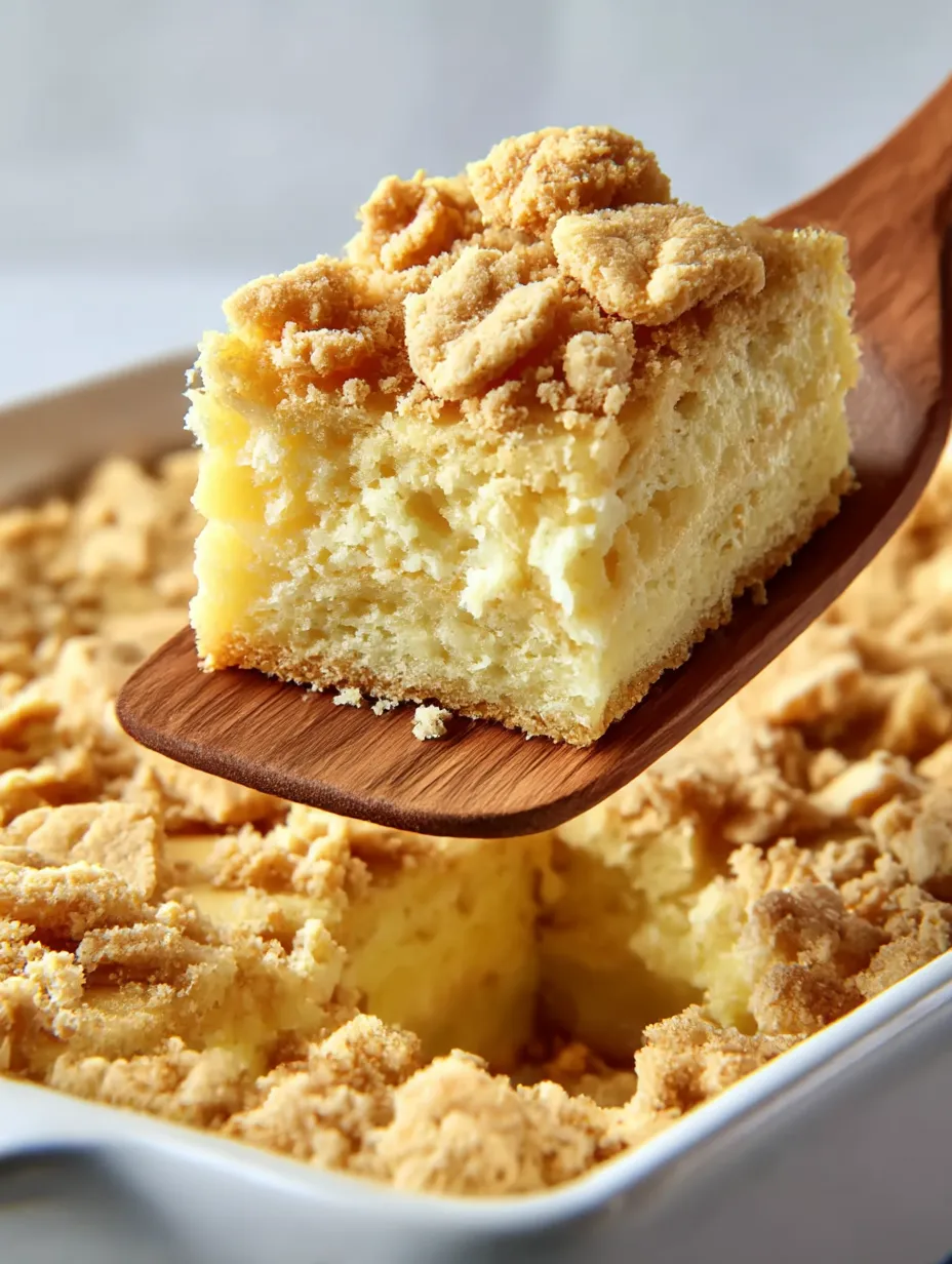 Close-up of a chunky Banana Pudding Brownie square.