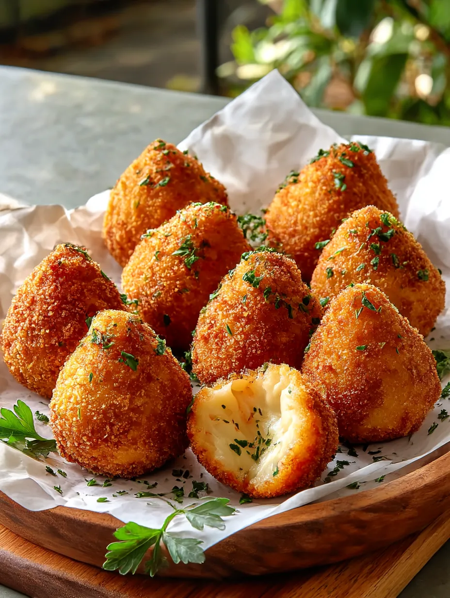Plate full of Brazilian-style chicken croquettes.