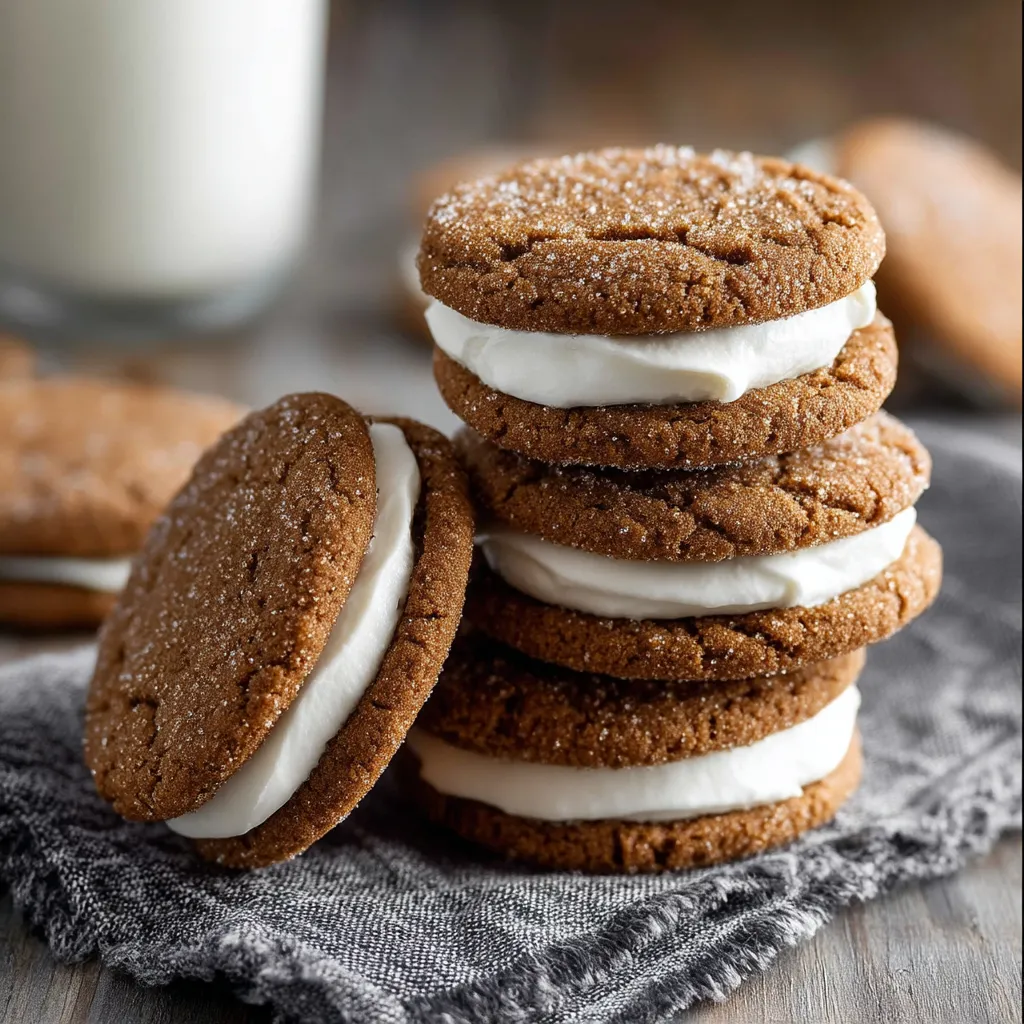 Molasses Cream Pie Cookies
