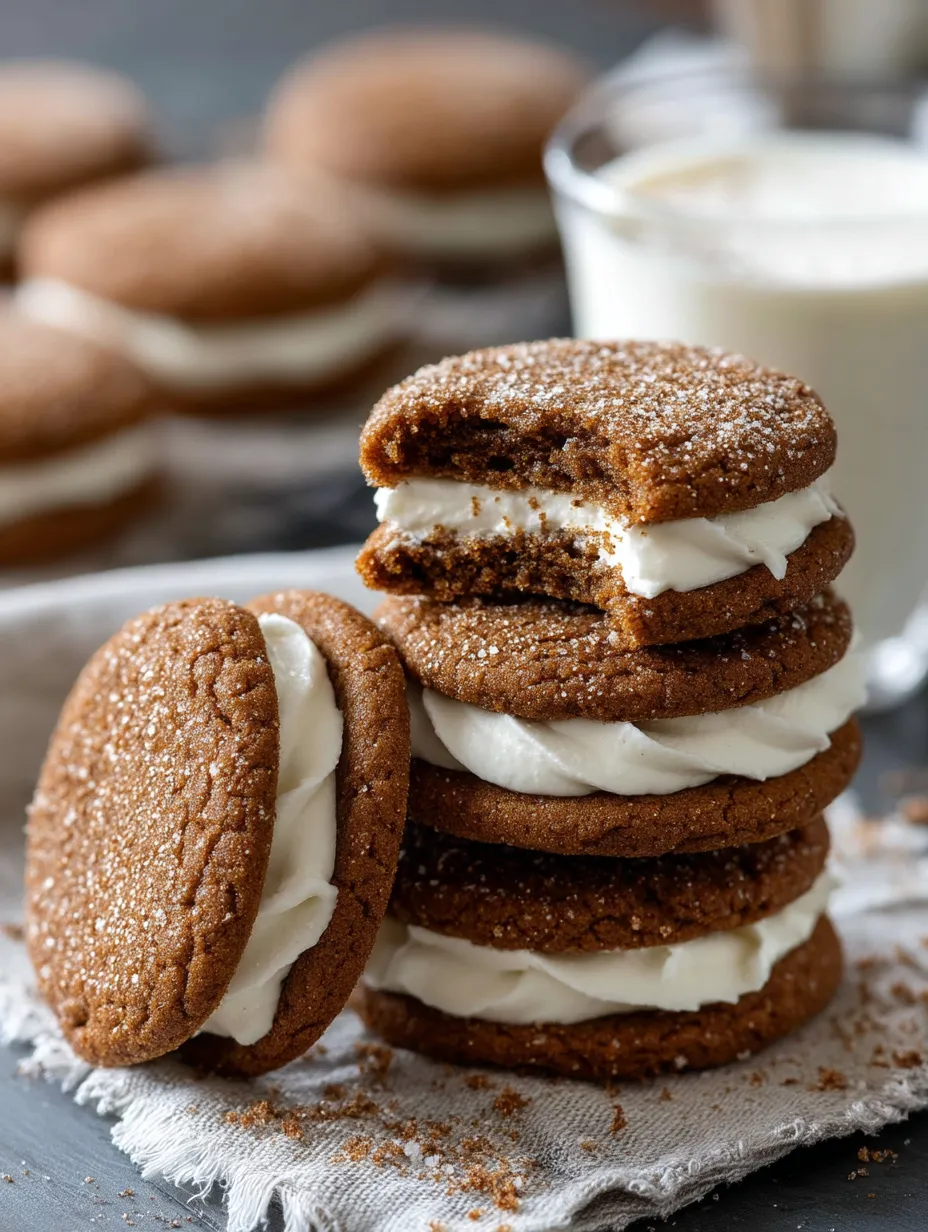 Molasses Cream Pie Cookies how-to.