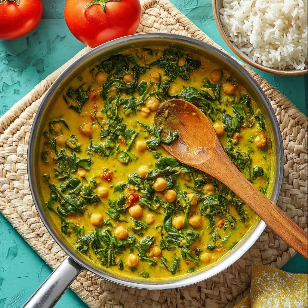 Chickpea and Spinach Curry