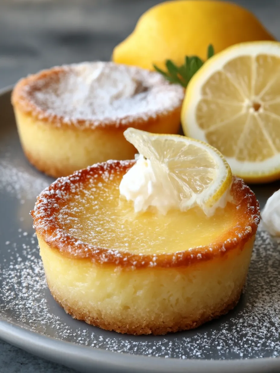 A forkful of Baby Lemon Impossible Pie sits on a plate.