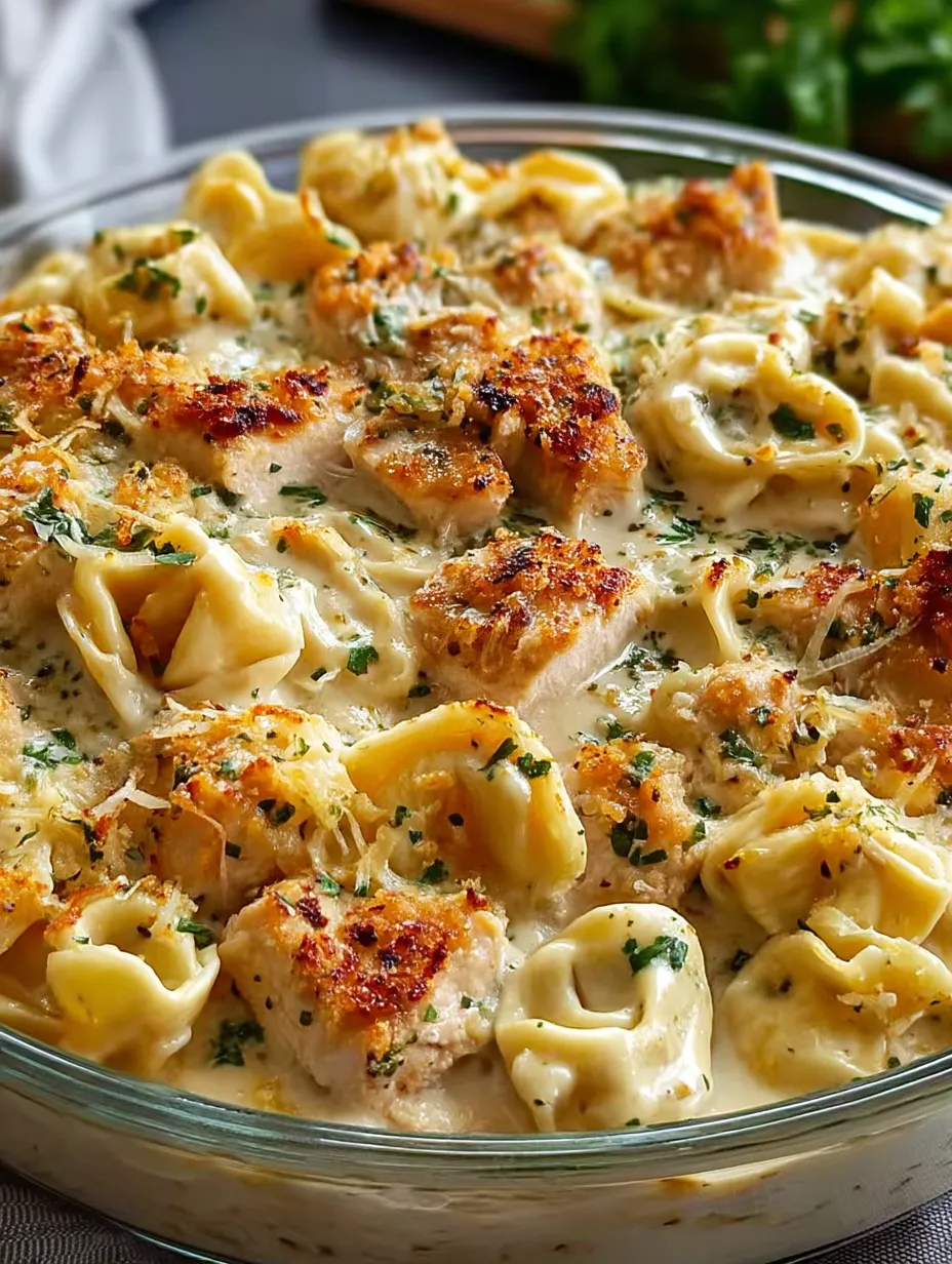 A plate of pasta with chicken and cheese.