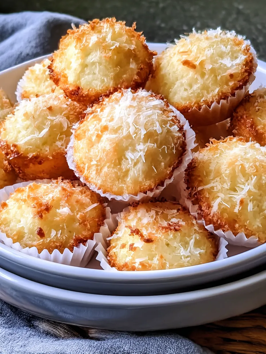 A bowl Portuguese Coconut Cakes.