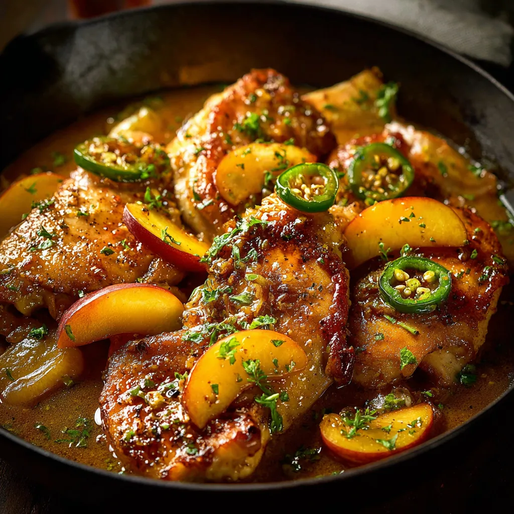 Jalapeno Peach Chicken