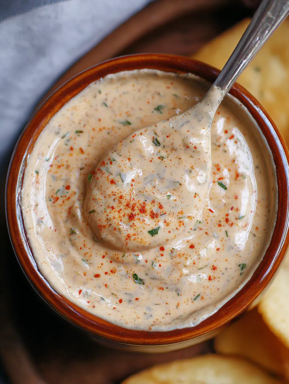 A bowl full of Louisiana-style remoulade sauce.