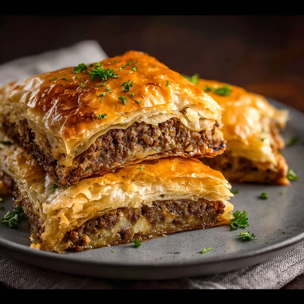 Effortless Greek Phyllo Meat Pie