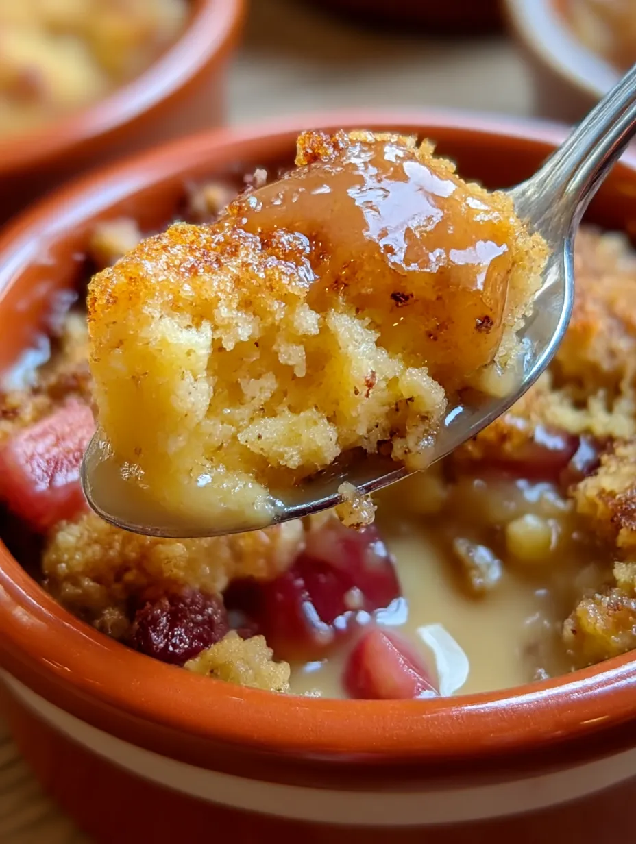 Sweet Baked Sticky Rhubarb Treat.