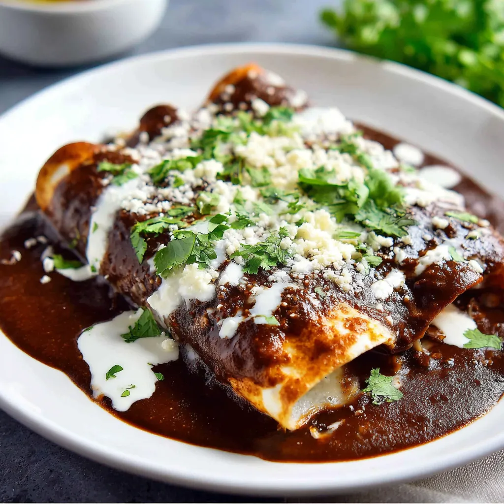 Mexican Enfrijoladas Dish