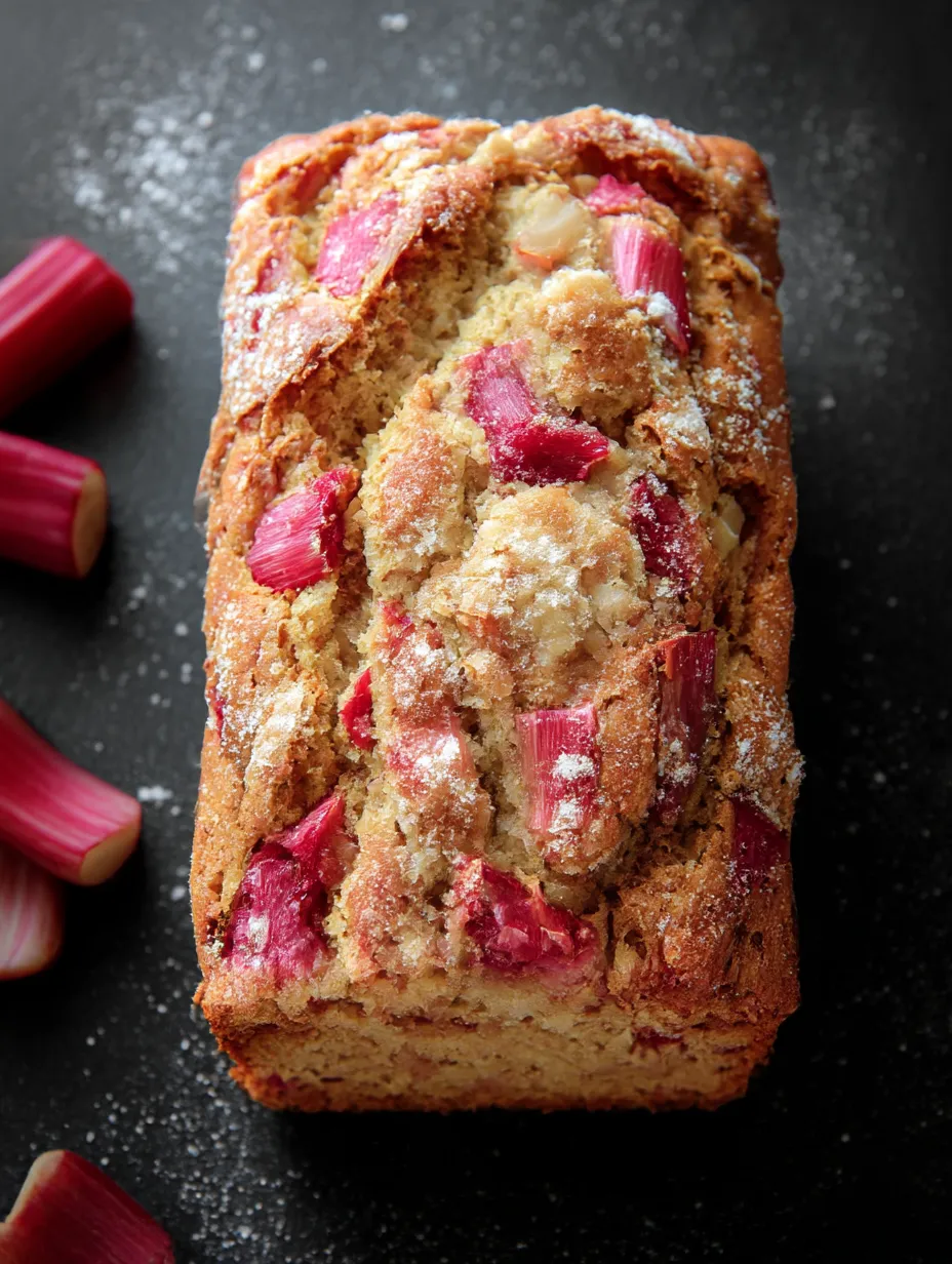 A loaf covered in red and white bits.