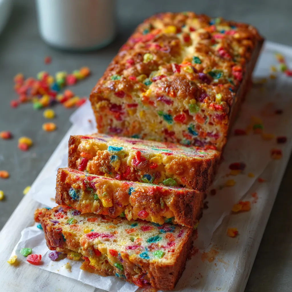 Effortless Fruity Pebbles Bread