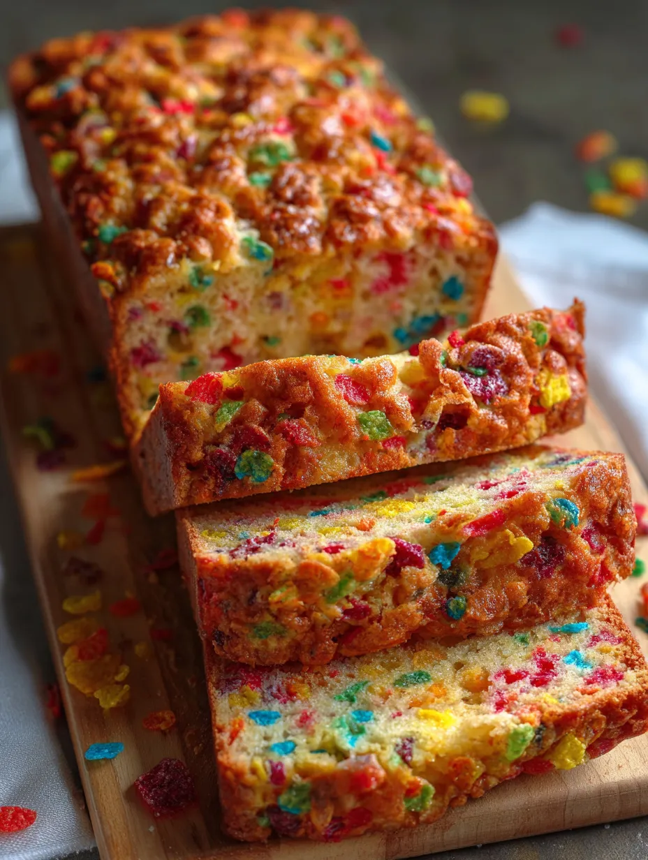 A slice of cake with rainbow colored sprinkles.