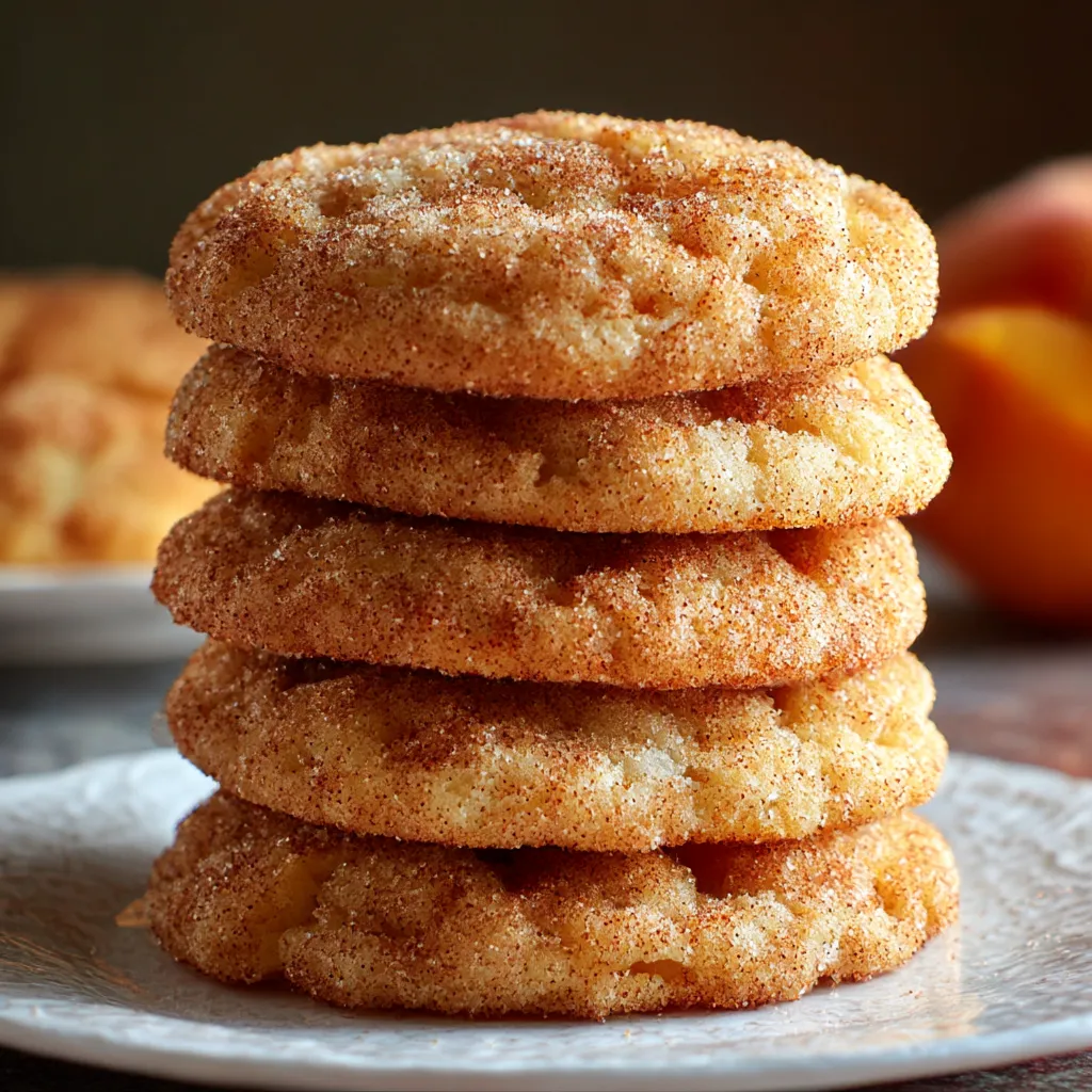 Peach Snickerdoodles Cookie