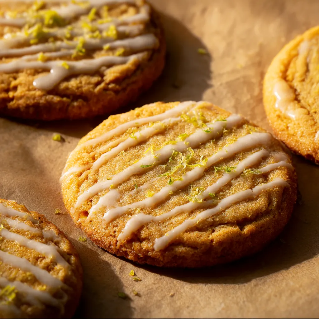Brown Butter Corn Cookies with Lime Sugar