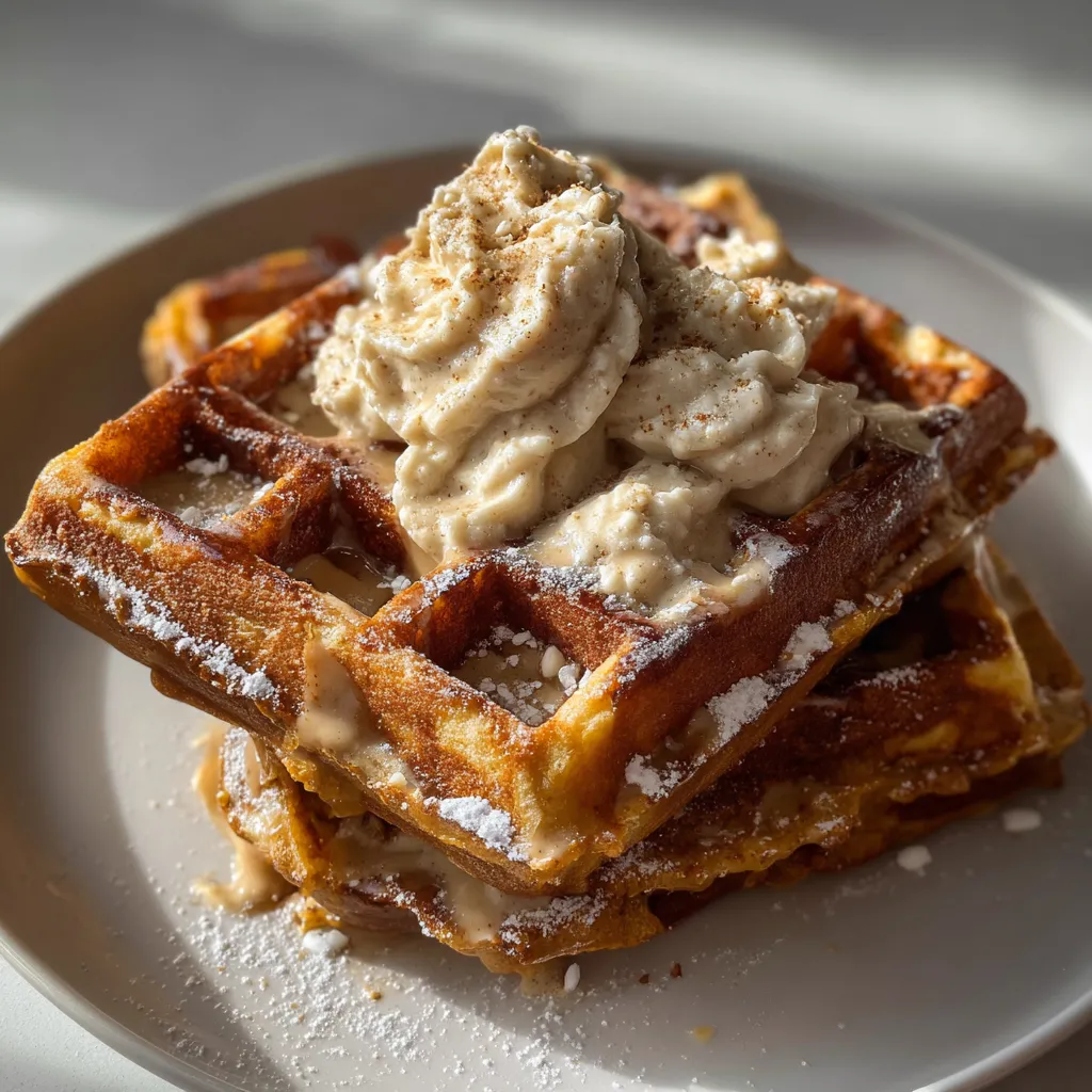 Pumpkin Chai Dreamy Waffles with Maple Salted Butter