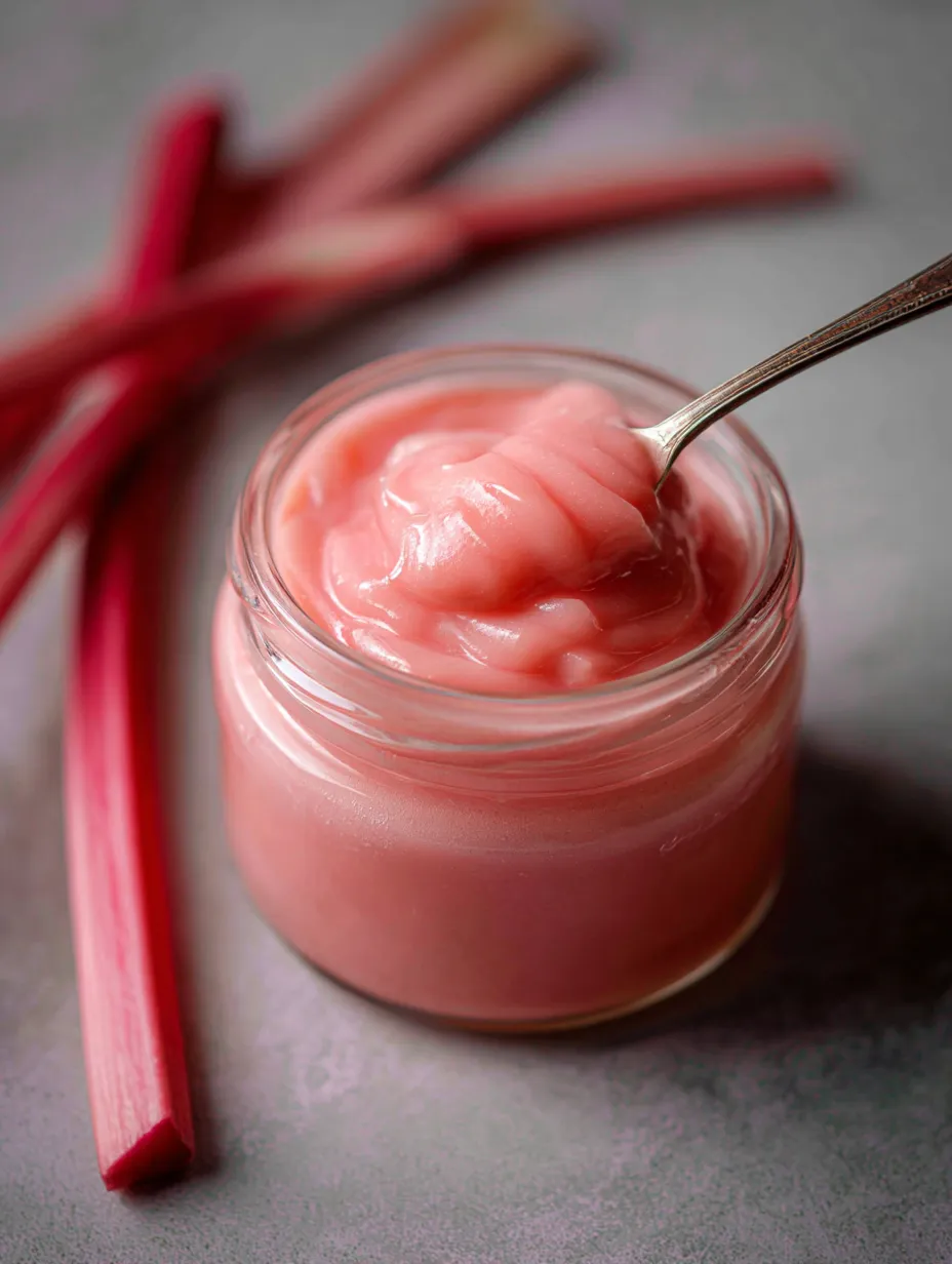 Rhubarb Curd Spread.