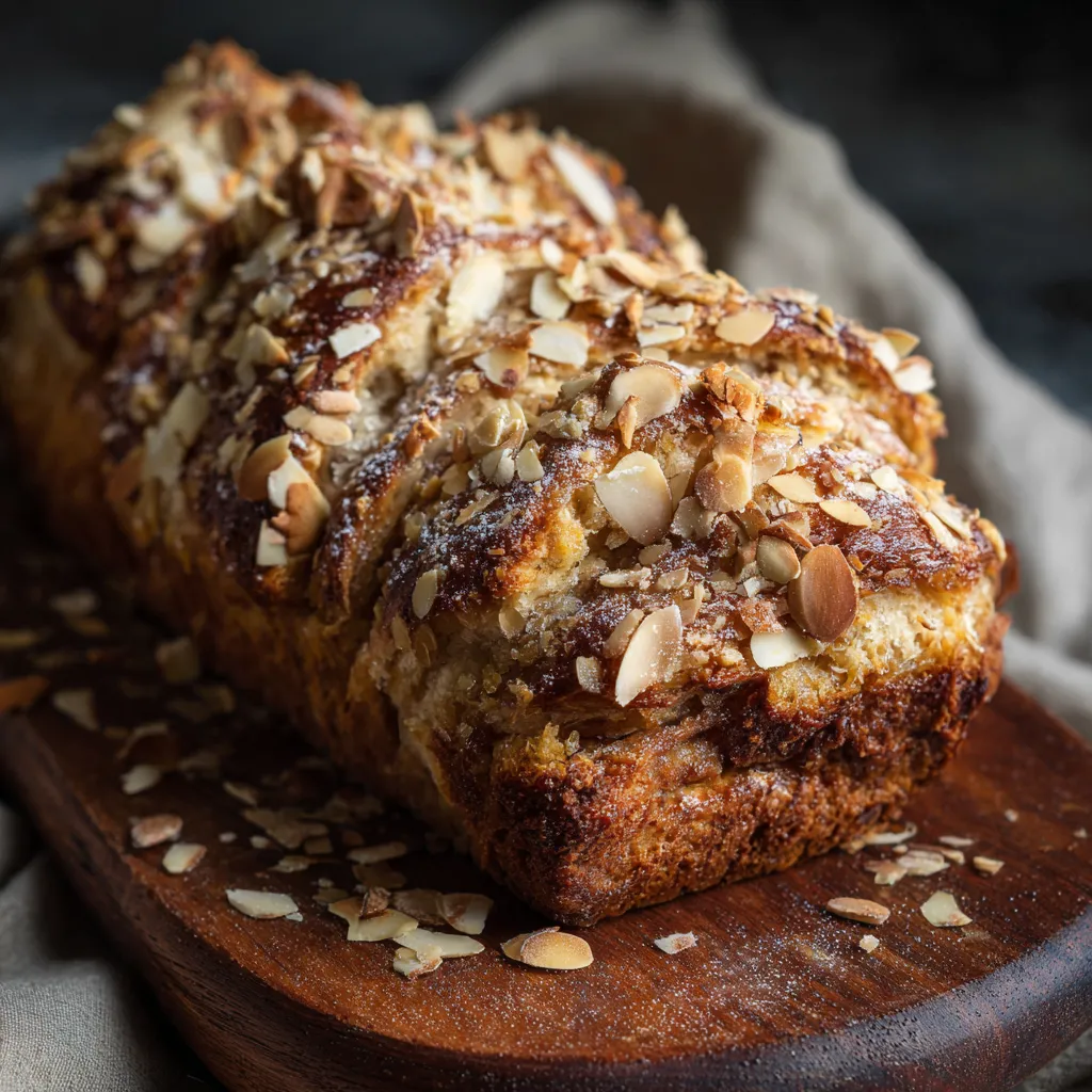 Almond Croissant Banana Bread
