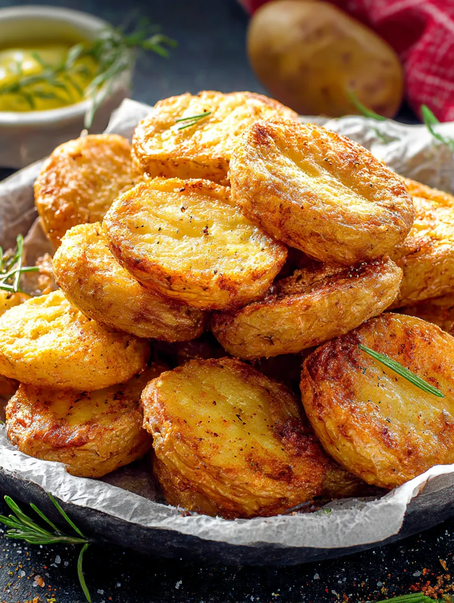 A stack of fried potatoes.