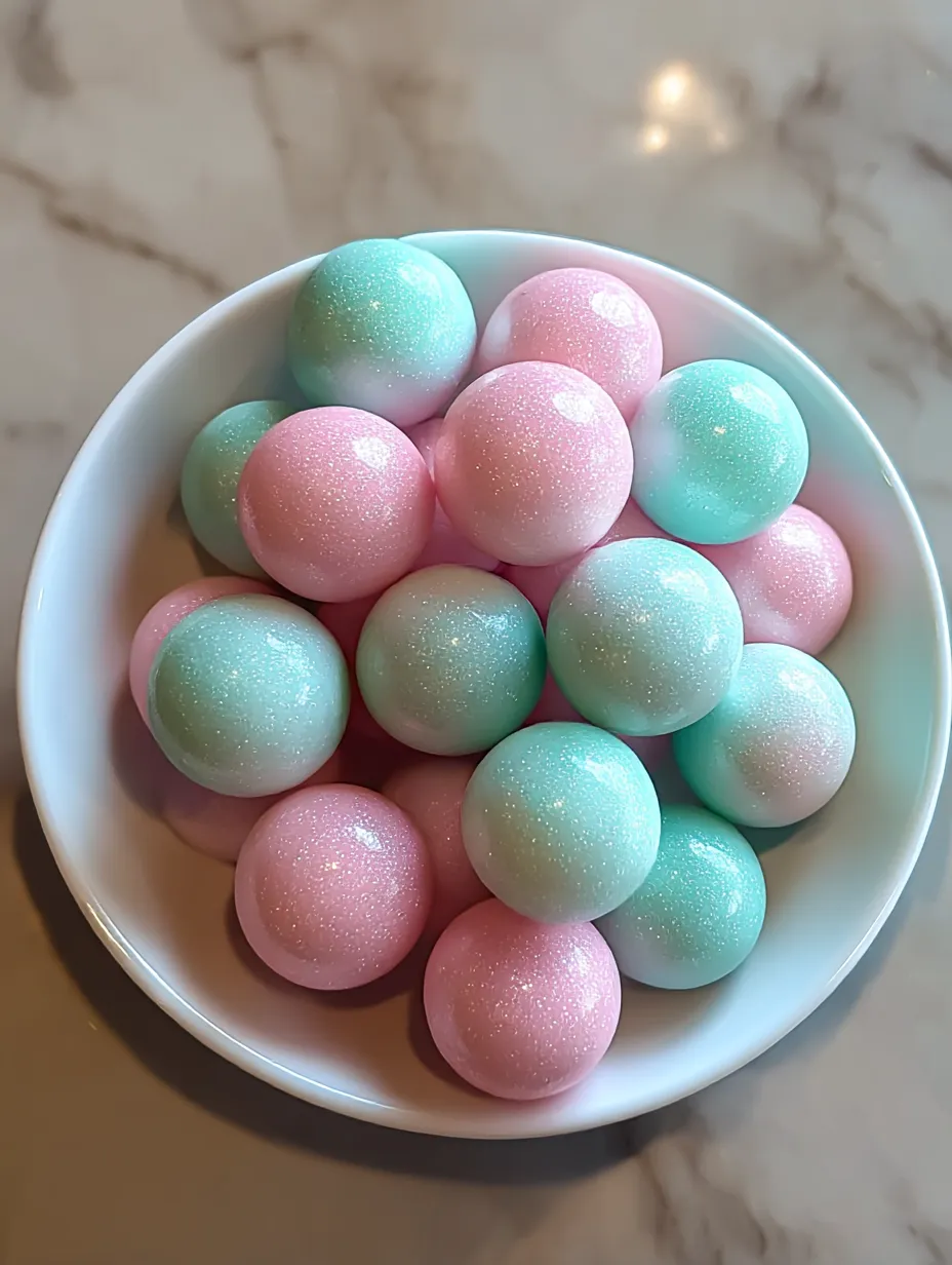 A bowl piled high with bubble gum candies.